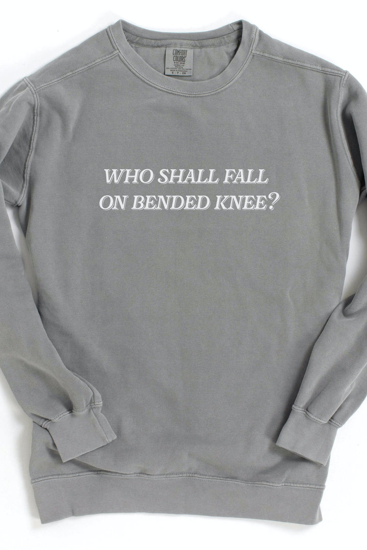 "Who Shall Fall on Bended Knee" Crewneck Pullover