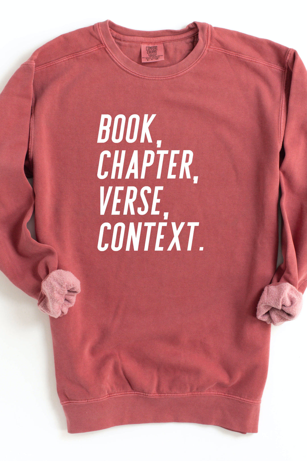 “Book, Chapter, Verse, Context” Crewneck Pullover