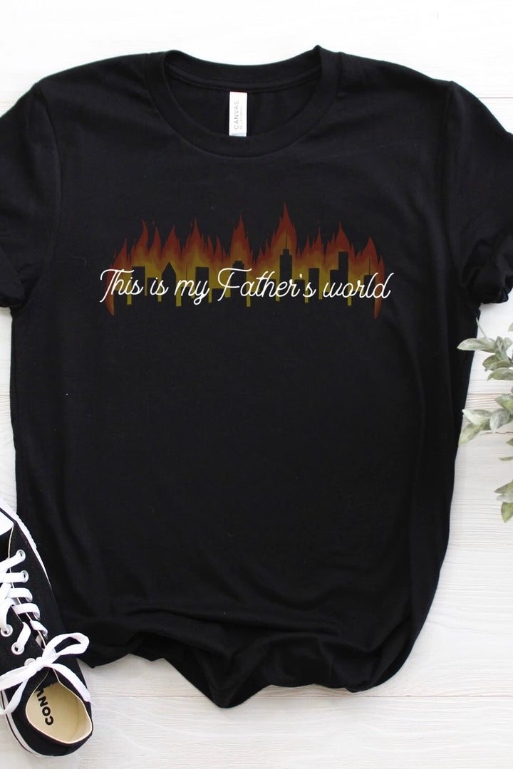 "This is my Father's World" Script Tee