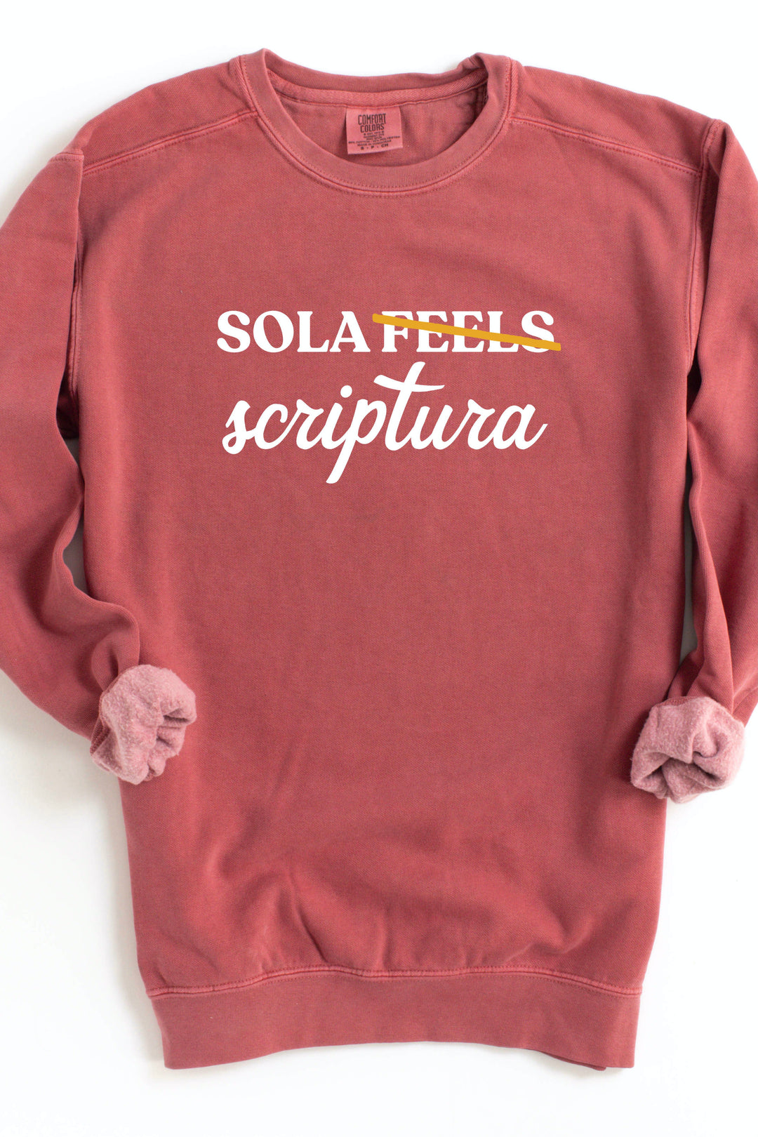 "Sola Scriptura, Not Sola Feels" Crewneck Pullover