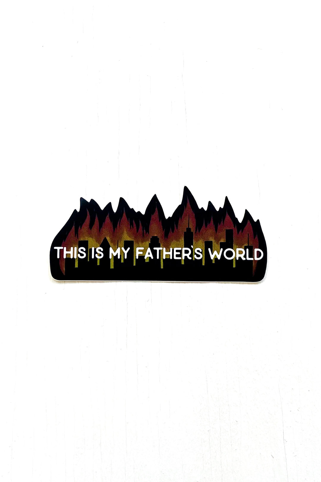 “This is My Father’s World” Block Sticker