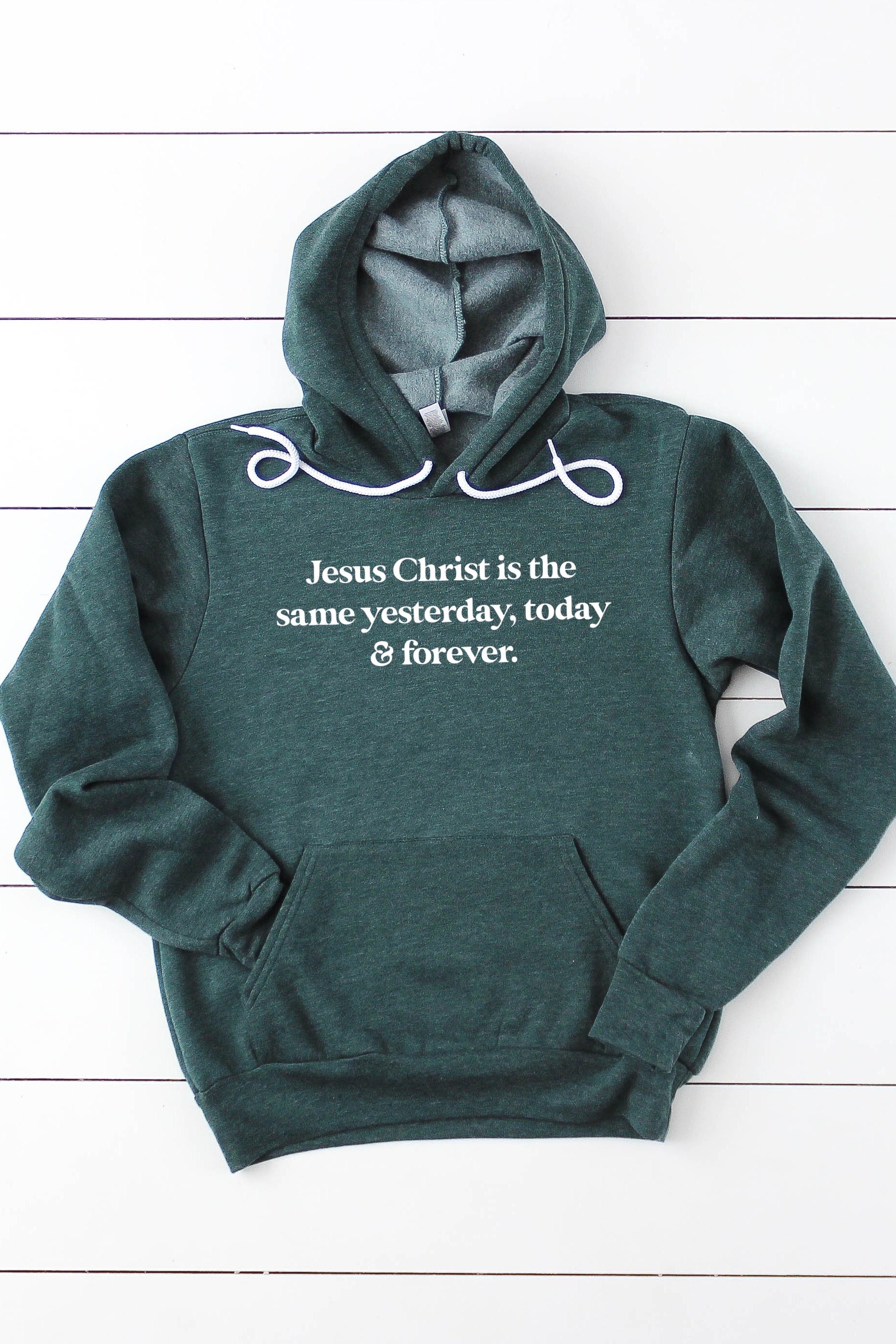 Jesus Christ is the Same Groovy Heb. 13 8 Hoodie Sola Gratia Co