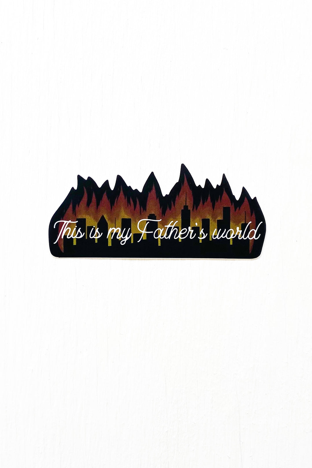 “This is My Father’s World” Script Sticker